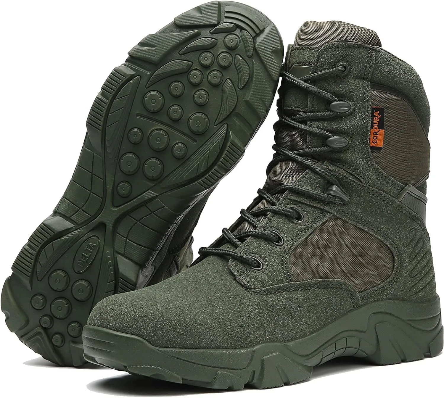 Kervaky Men's Military Tactical Boots Lightweight work boots for men tactical boots breathable jungle Desert Combat Boots