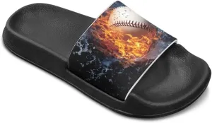 Kids Slide Sandals Novelty Ball Car Slides for Boys Non-slip Summer Slippers Beach Pool Shoes