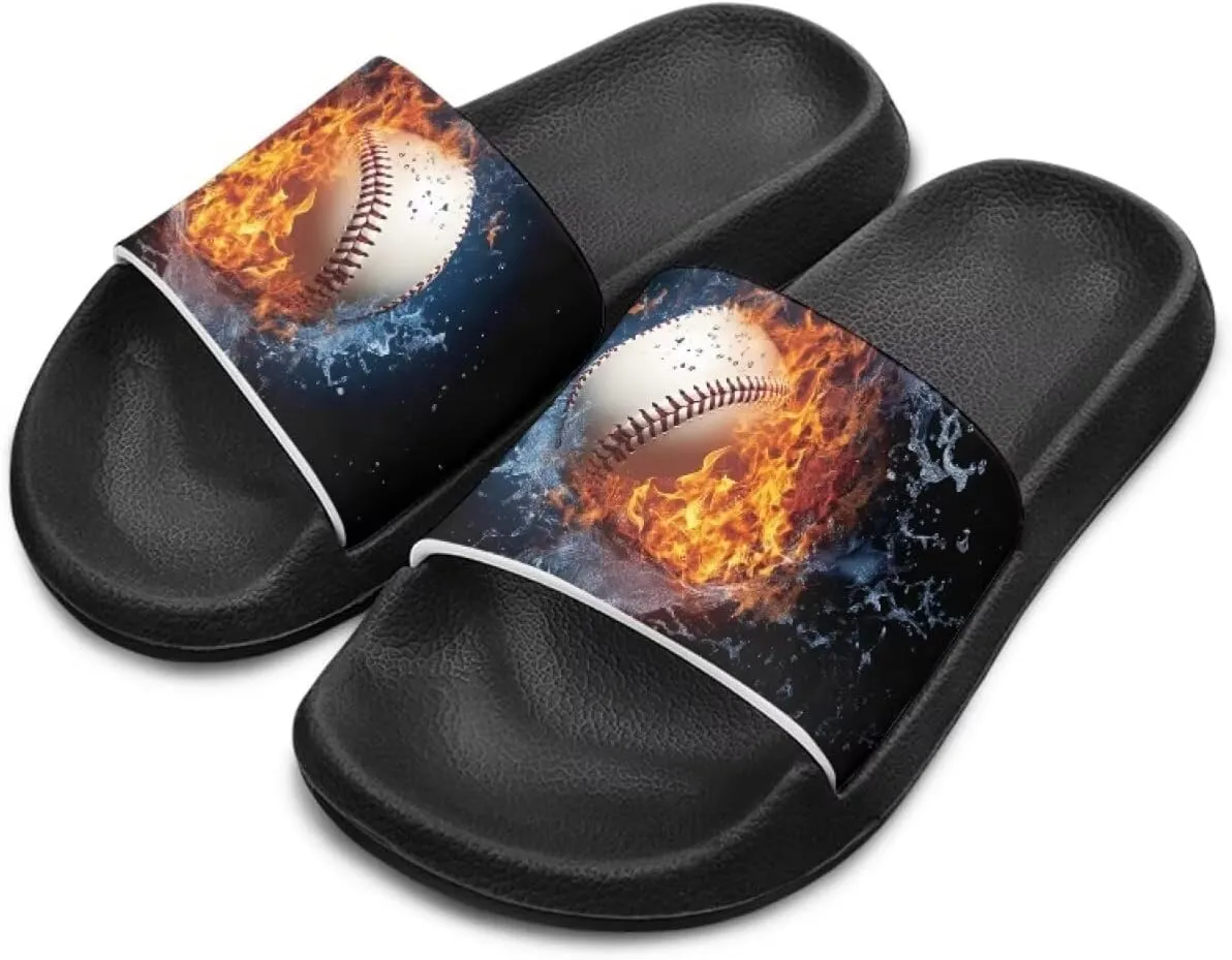 Kids Slide Sandals Novelty Ball Car Slides for Boys Non-slip Summer Slippers Beach Pool Shoes