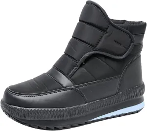 Lausiuoe Snow Boots For Women Waterproof Insulated Wide Width Winter Ankle Booties With Warm Lining Outdoor Walking Shoe