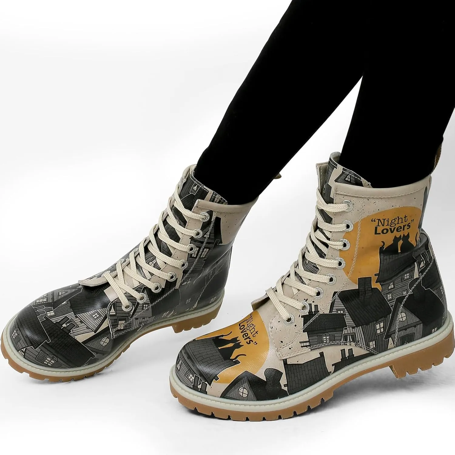 Long Boots for Women – Vegan Leather and Unique Design Womens Winter Boots, Comfortable and Stylish Womens Boots