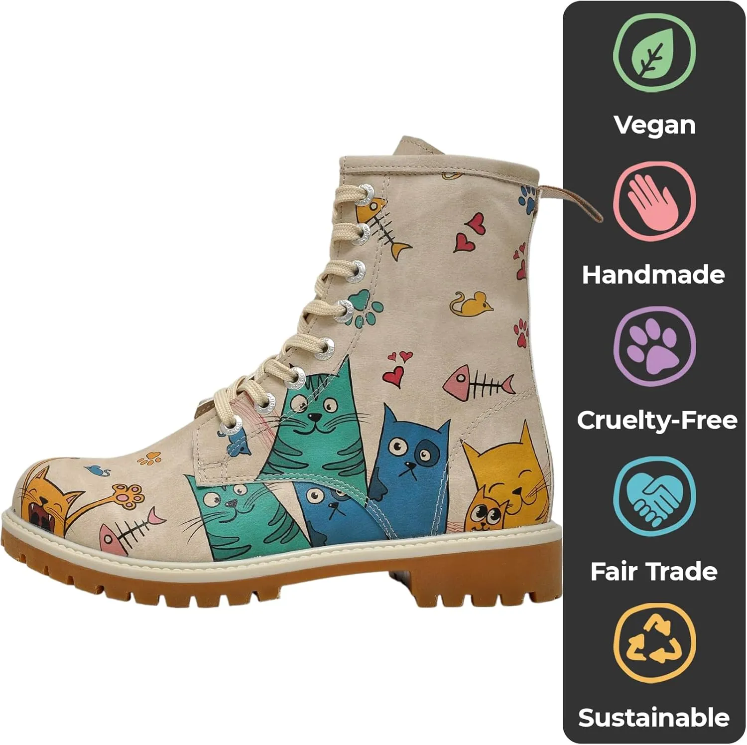 Long Boots for Women – Vegan Leather and Unique Design Womens Winter Boots, Comfortable and Stylish Womens Boots