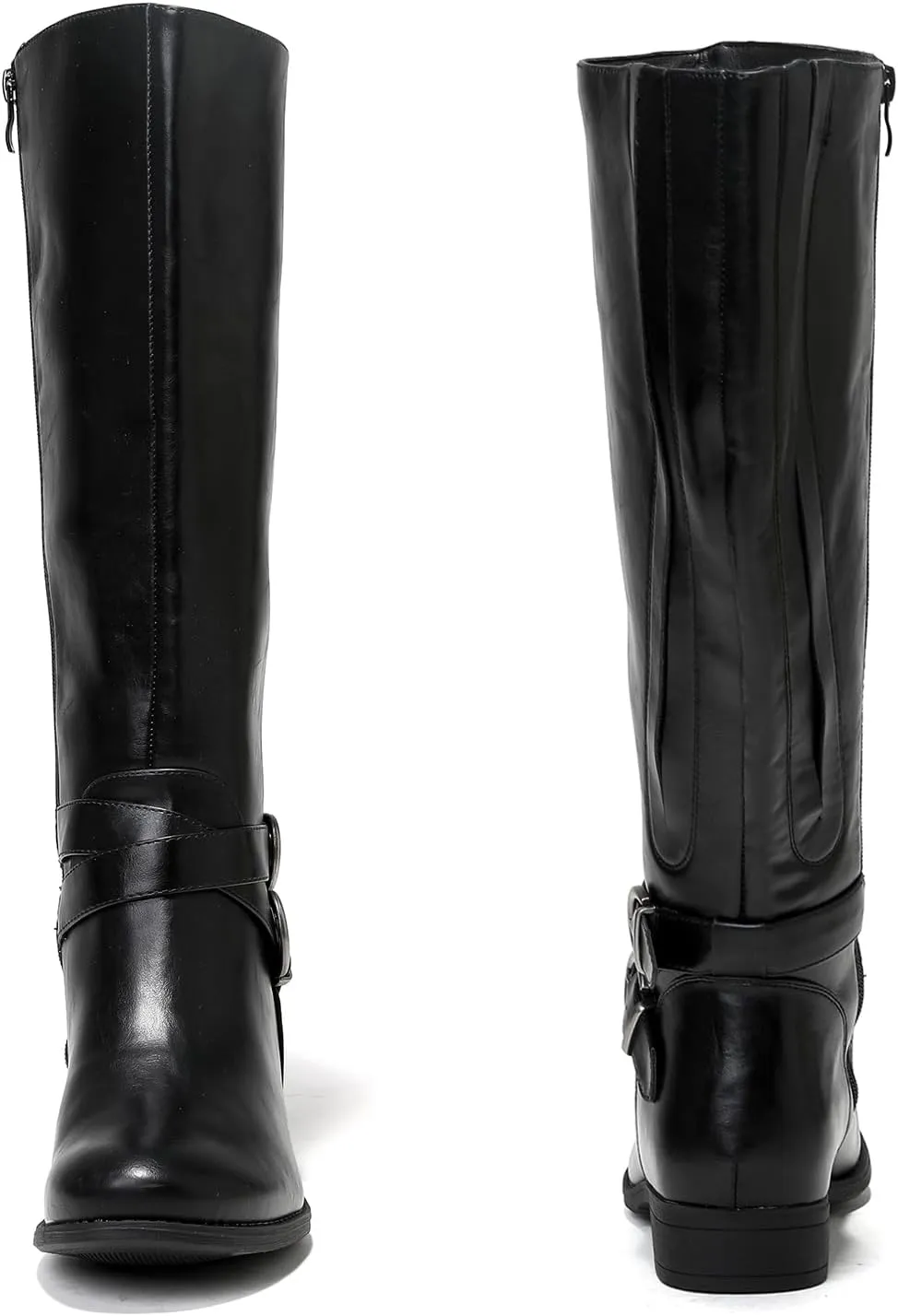 Luoika Women's Extra Wide Calf Knee High Boots, Wide Width Plus Size Knee-High Boots Low Heel Fashion Winter Boots.