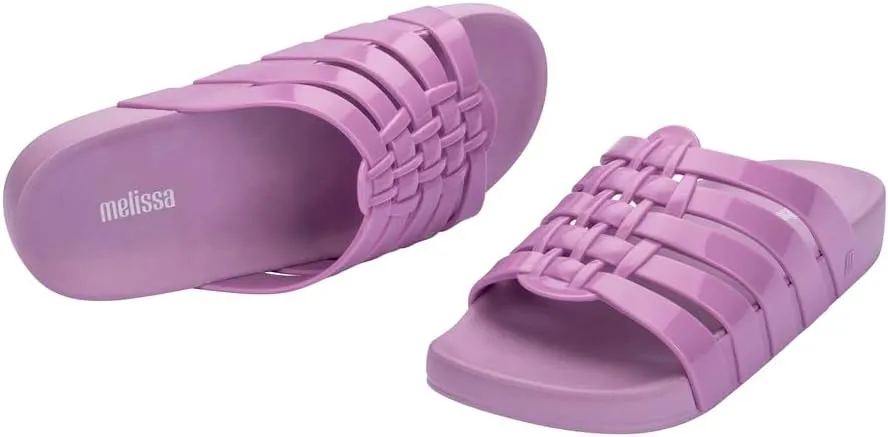 Melissa Possession Slides for Women - Flat Jelly-Style Comfort with Fisherman Design - 100% PVC Upper, 100% EVA Sole, Bubblegum Scent - Chic Summer Sandals for Women
