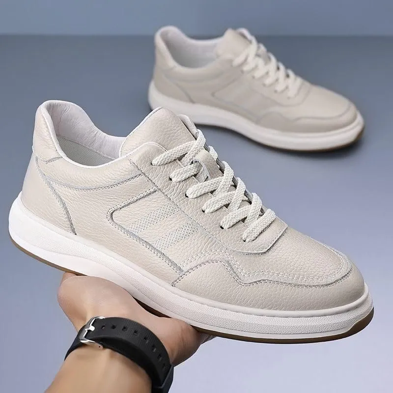 Men's Leather British Style Lace Up Wing Tip Dress Shoe Business Loafers England Flats Breathable Sport Outdoor Footwear