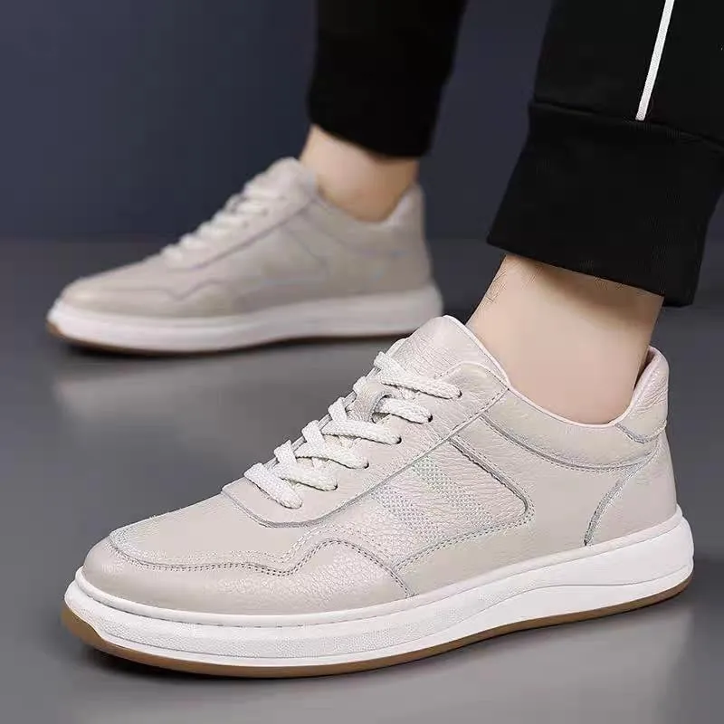 Men's Leather British Style Lace Up Wing Tip Dress Shoe Business Loafers England Flats Breathable Sport Outdoor Footwear