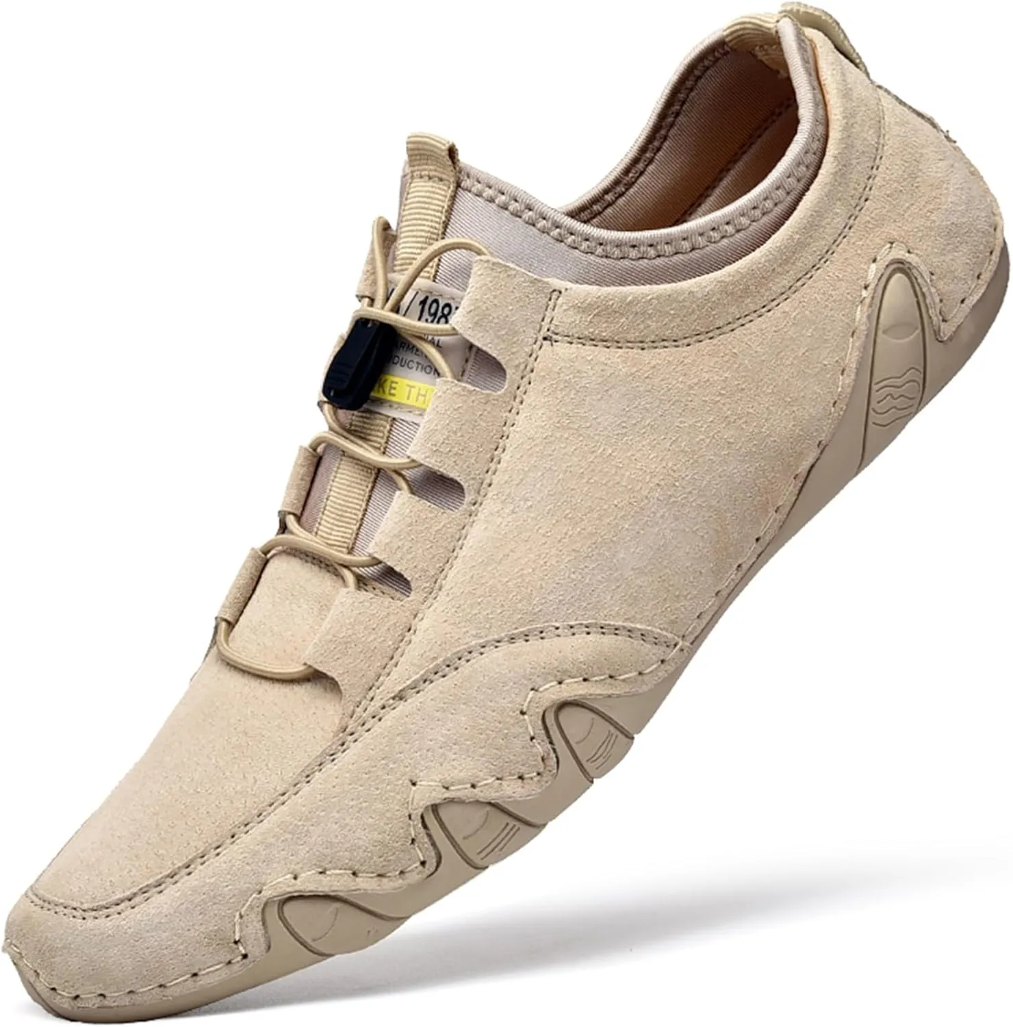 Mens Leather Driving Loafers Comfort Moccasin Slip On Flats Boat Casual Shoes