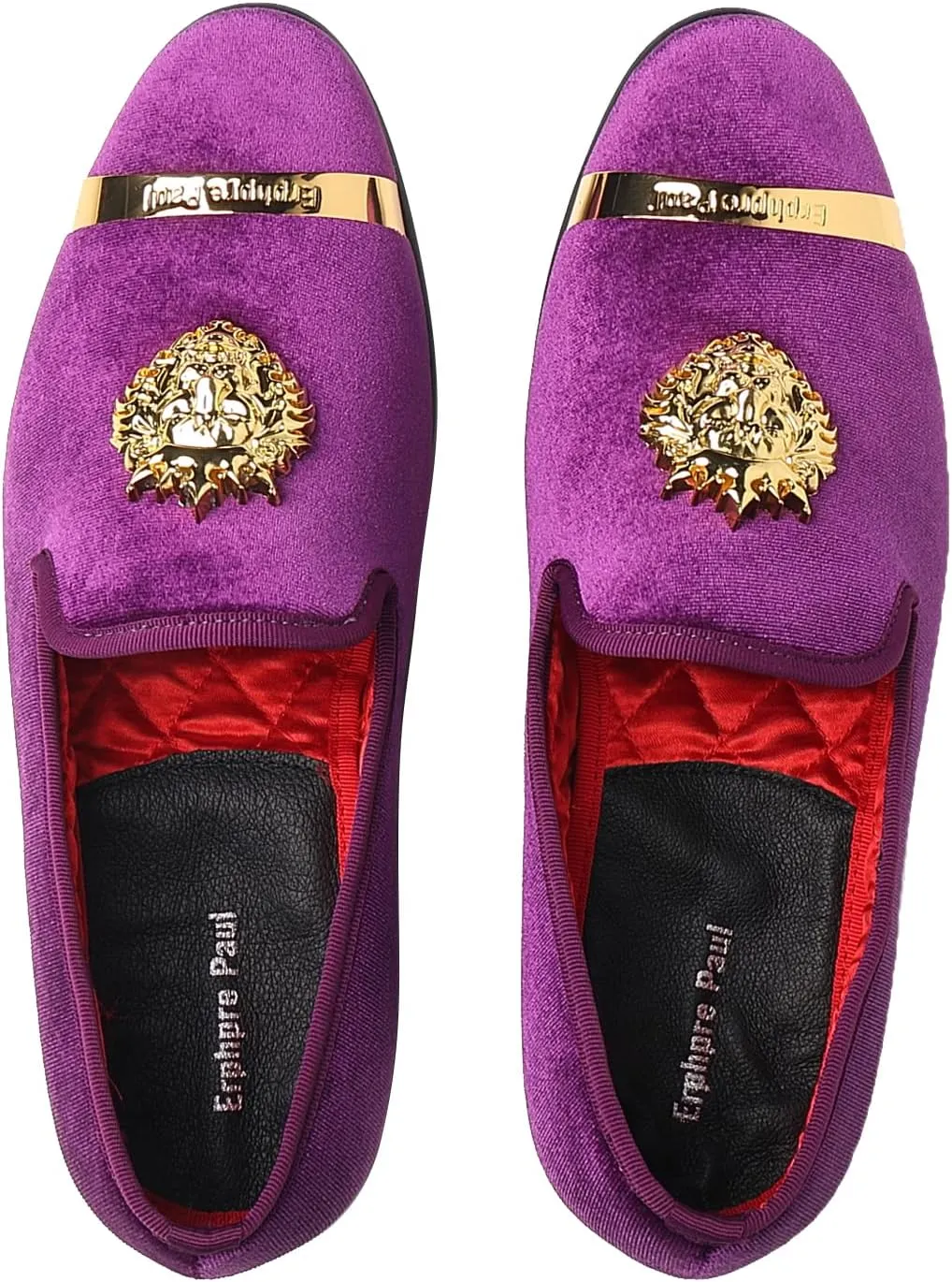 Men's Loafers Fashion Gold Buckle Wedding Party Shoes