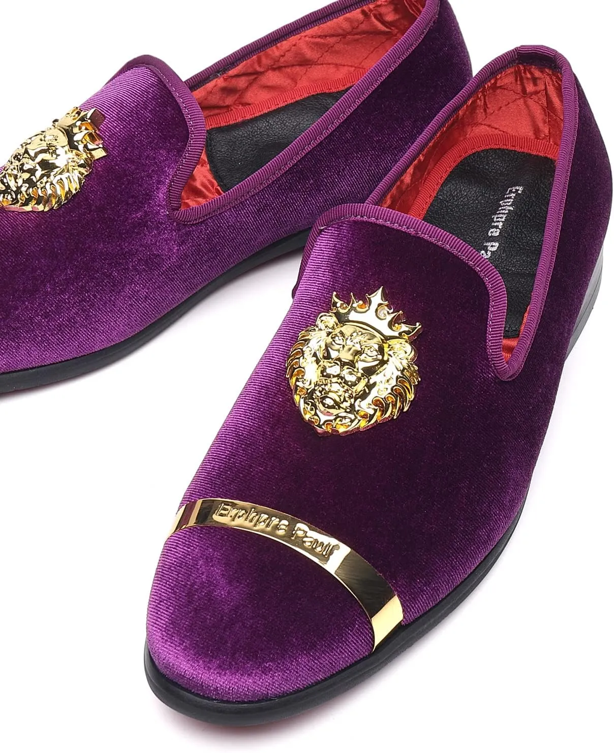 Men's Loafers Fashion Gold Buckle Wedding Party Shoes