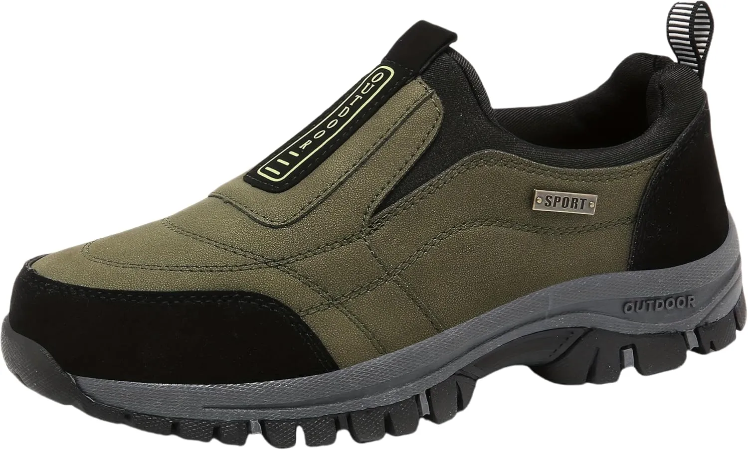 Men's Loafers - Slip-On Shoes with Non-Slip Sole, PU Upper, Fabric Lining - Suitable for All Seasons