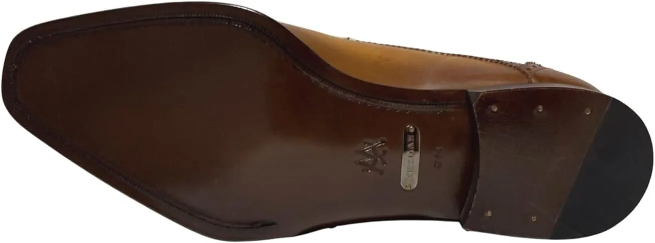 Mezlan Men's Shoes Honey Calf-Skin Leather Monk-Straps Loafers