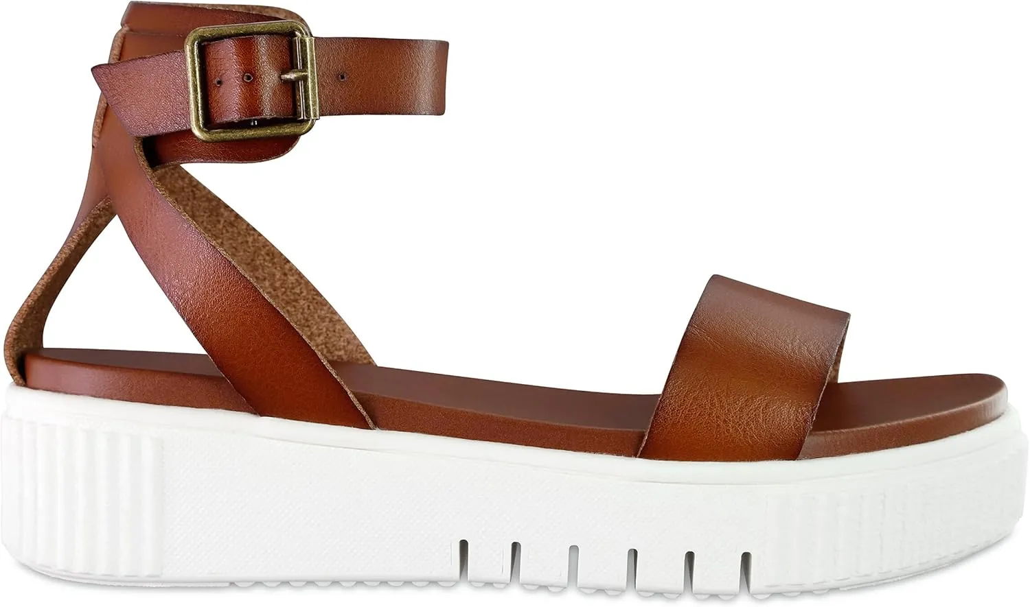 MIA Lunna Womens Open Toe Flatform Platform Sandals
