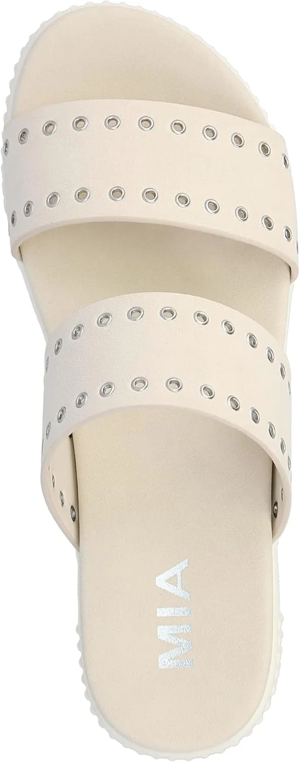 MIA Shoes Lexi Women's Platform Slide Sandals, Sneaker-Bottom