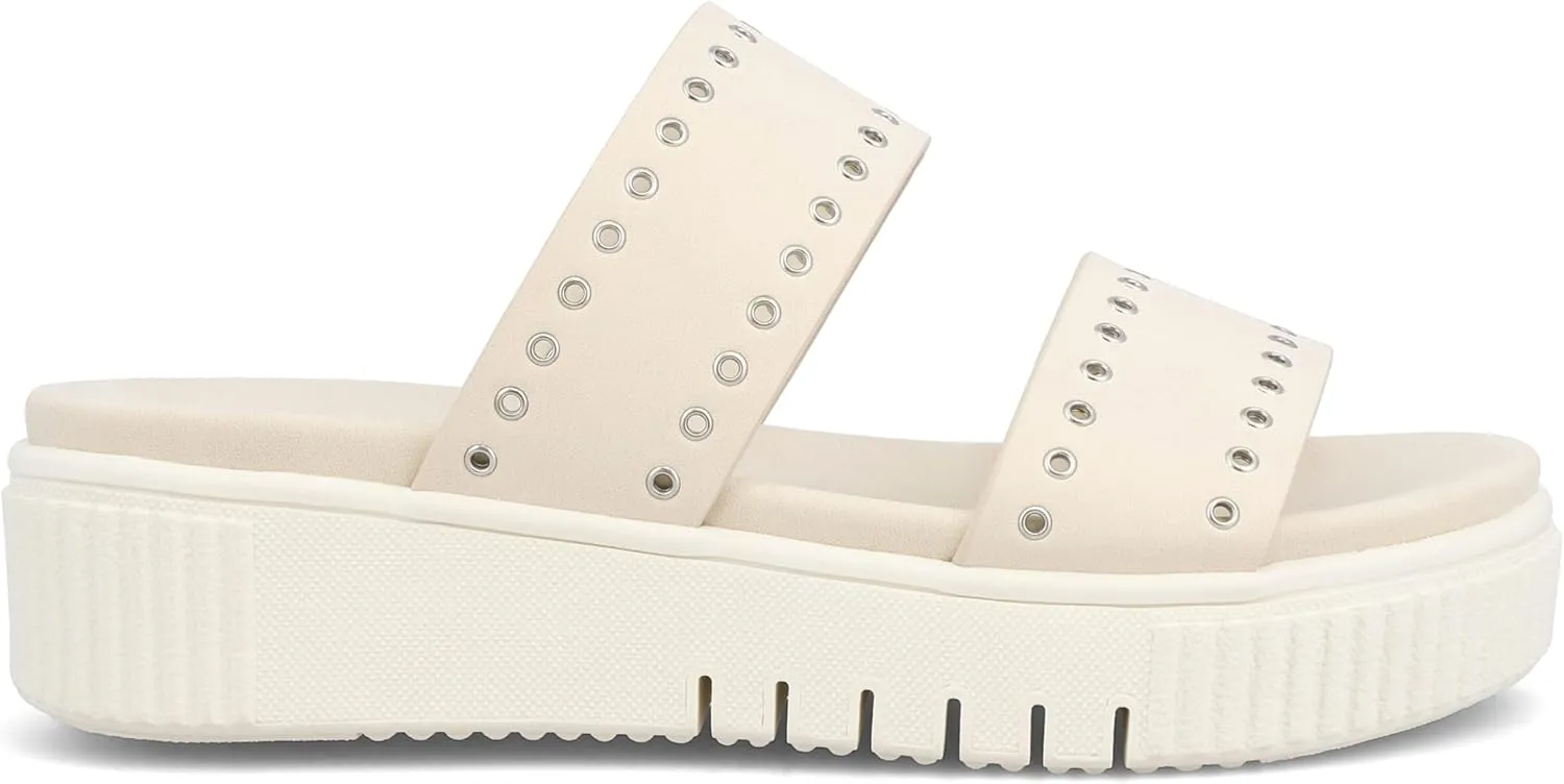 MIA Shoes Lexi Women's Platform Slide Sandals, Sneaker-Bottom