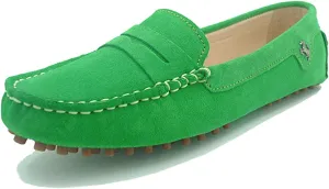 Minishion Women's Casual Loafers Suede Comfortable Driving Shoes YB9603