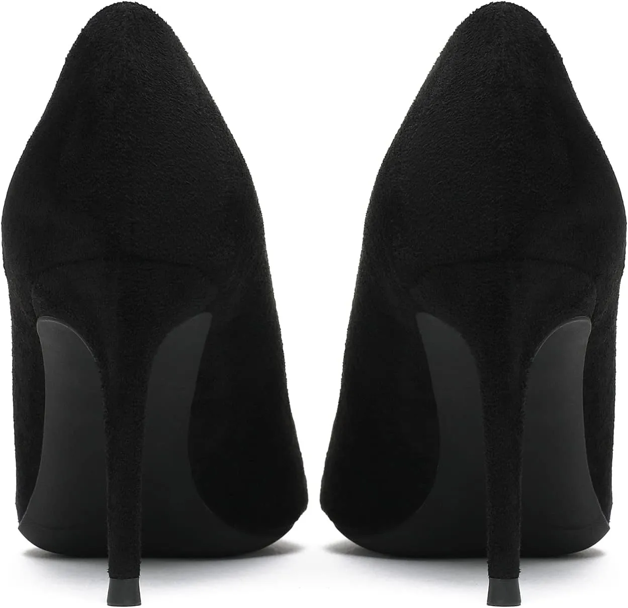 MOOMMO Women Classic High Heels Pumps Shoes Pointed Toe Slip On Satin Heels Stiletto Dress Shoes Pointed Closed Toe 3" Kitten Heel Sandals Office Ladies Bridal Wedding Party Formal Basic 4-13 M US