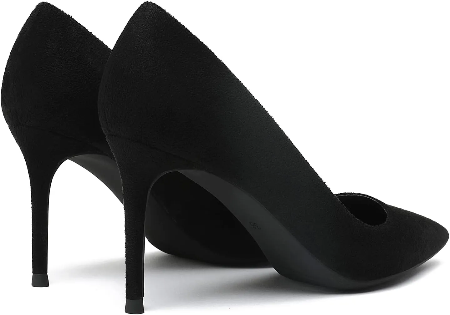 MOOMMO Women Classic High Heels Pumps Shoes Pointed Toe Slip On Satin Heels Stiletto Dress Shoes Pointed Closed Toe 3" Kitten Heel Sandals Office Ladies Bridal Wedding Party Formal Basic 4-13 M US