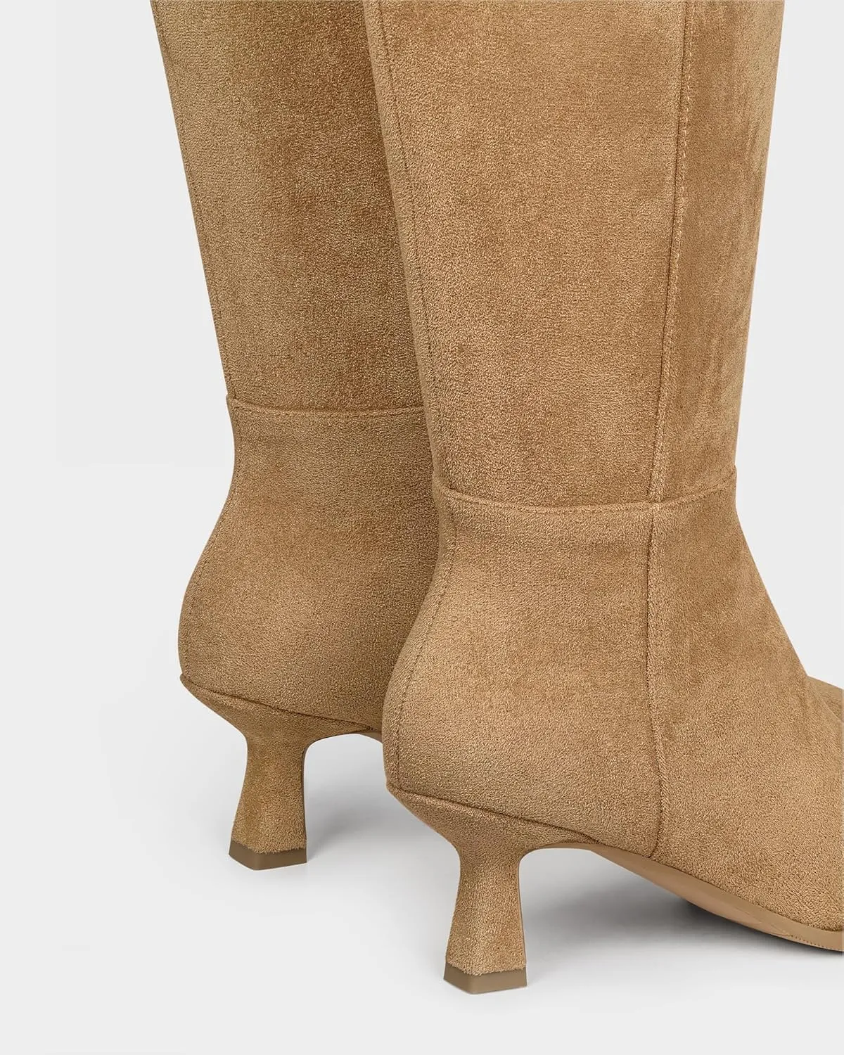 MUCCCUTE Knee High Boots for Women Tall Boots Kitten Heel Pointed Toe Slip On Comfort Fall Long Boots with Side Zipper Sexy Fashion