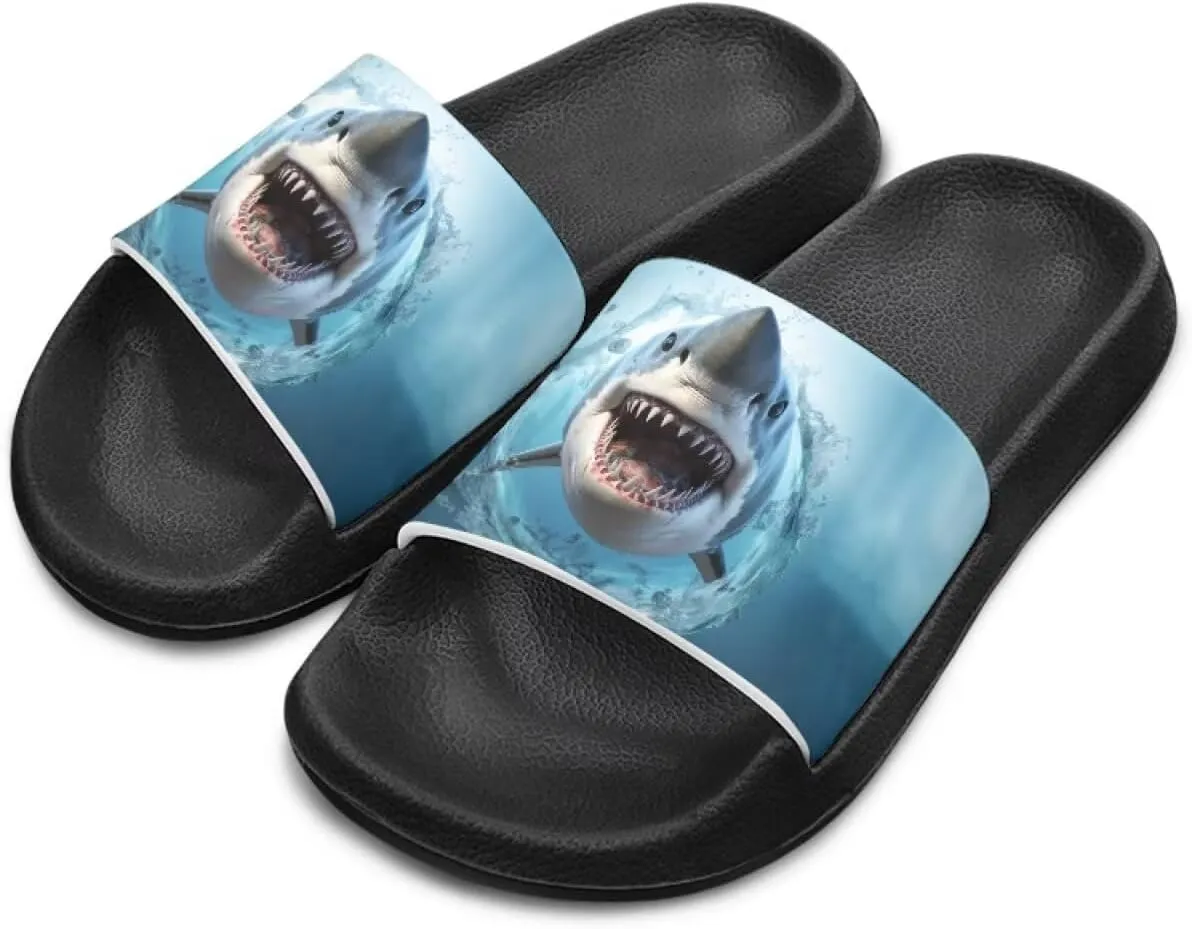 Ocean Animals Slide Sandals for Boys Girsl Cartoon Kids Slides Open Toe Design
