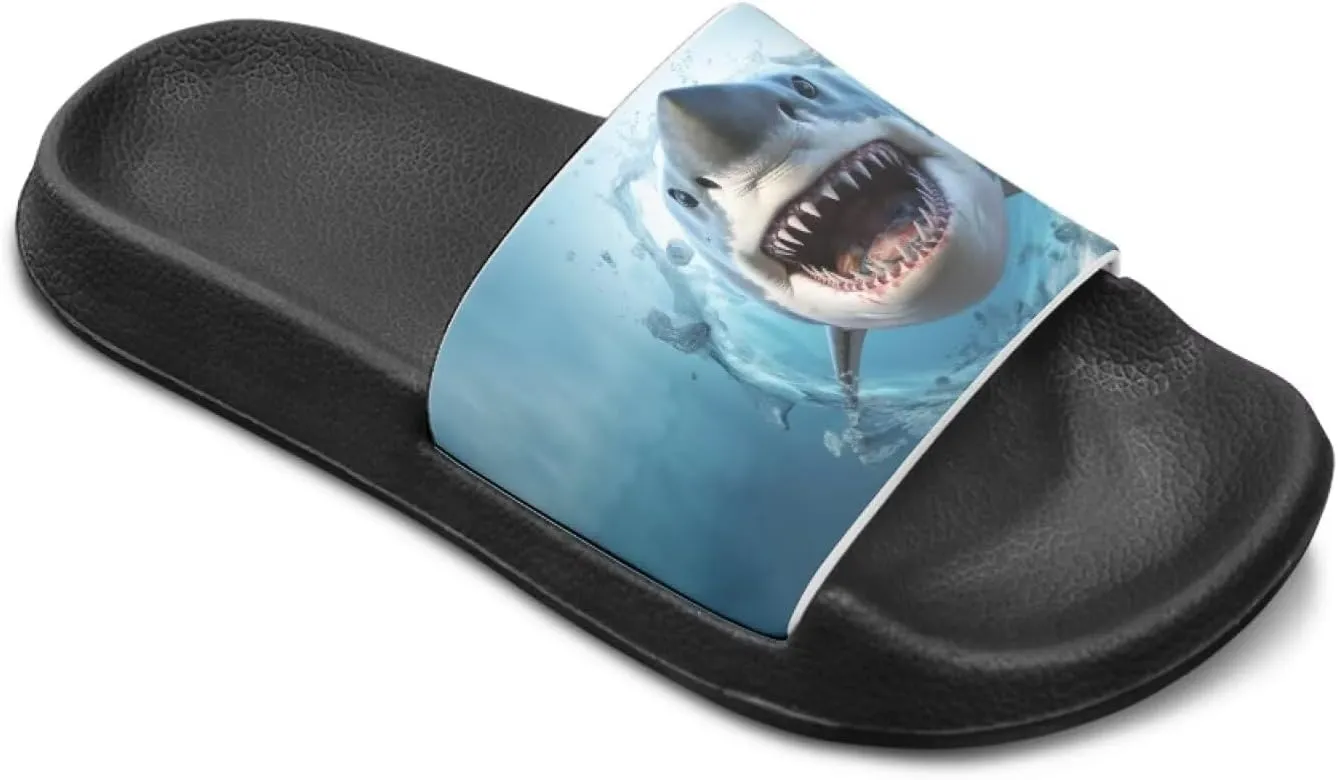 Ocean Animals Slide Sandals for Boys Girsl Cartoon Kids Slides Open Toe Design