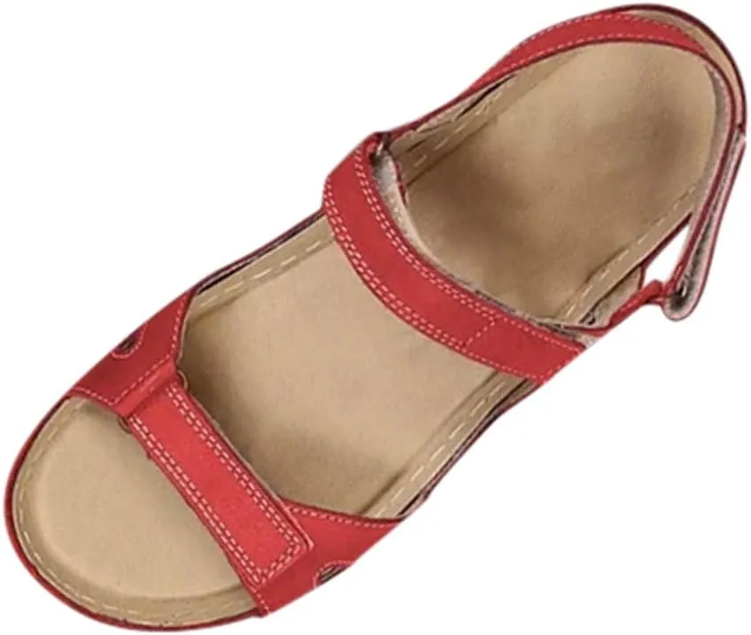 Orthotic Sandals for Women Extra Wide Flip Flops Beach Non Slip Wedge Sandal Dressy Wide Arch Support Shoes for Womens Wedge Shoes Slip On Dressy Wedge Orthopedic Shoe for Woman