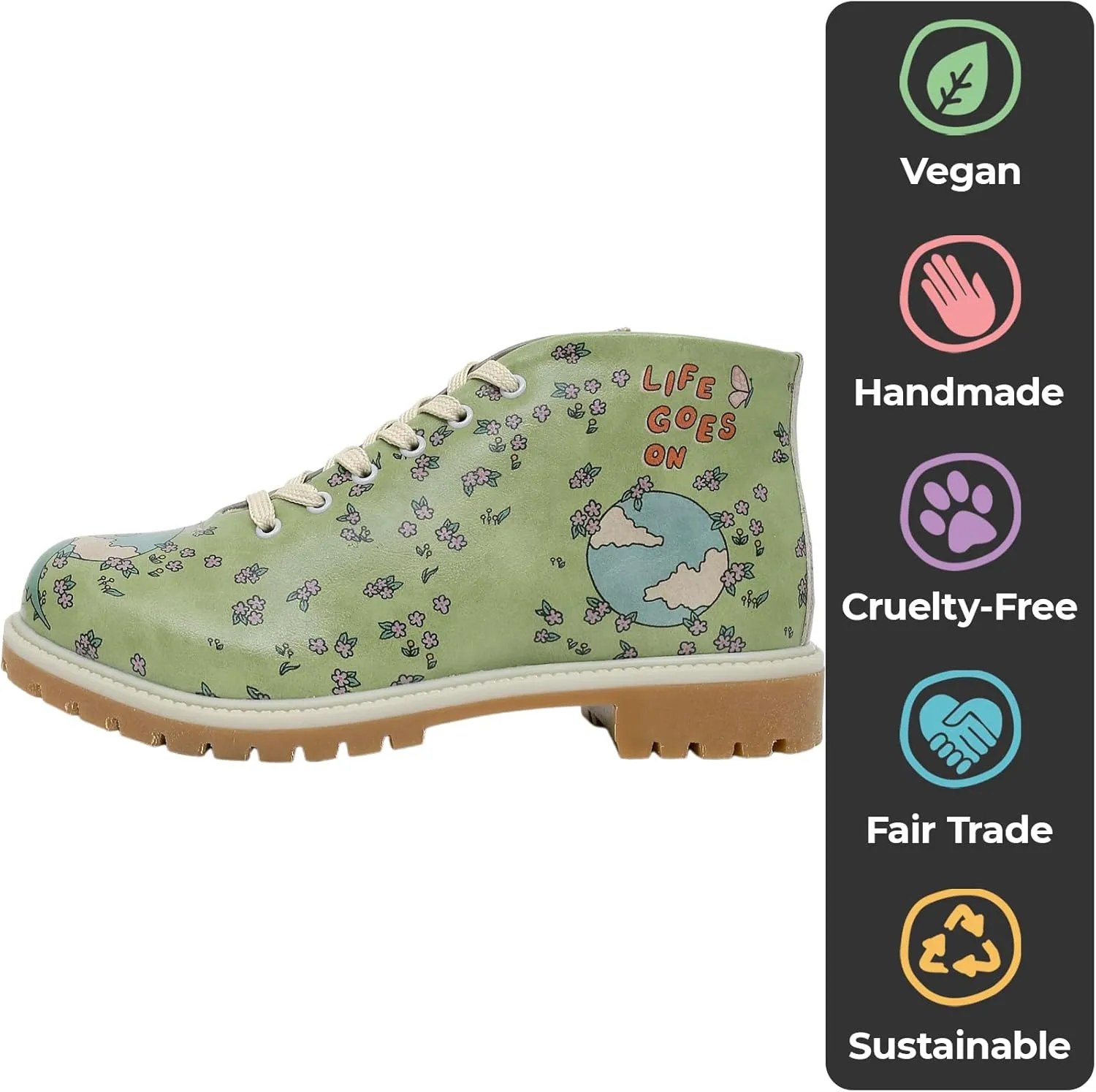 ShortCut Boots for Women - Vegan Leather and Handmade Ankle Boots for Women