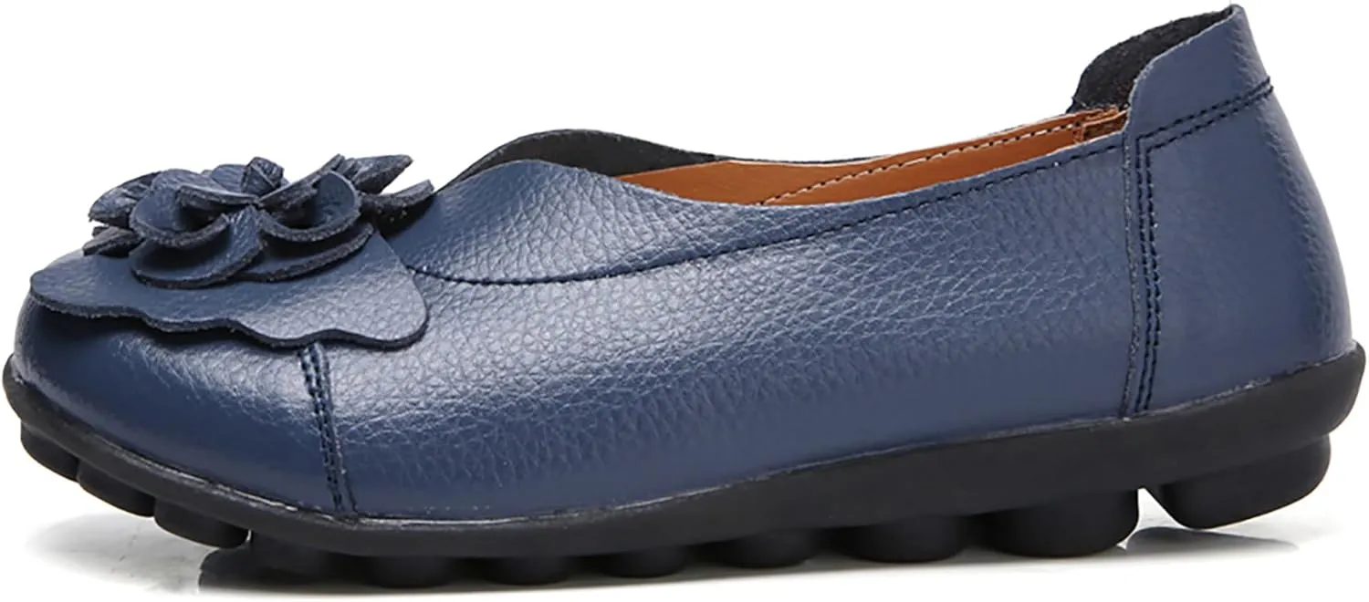 Solaud Women's Comfortable Loafers Soft Slip on Casual Round Toe Moccasins Driving Flats Work Walking Shoes