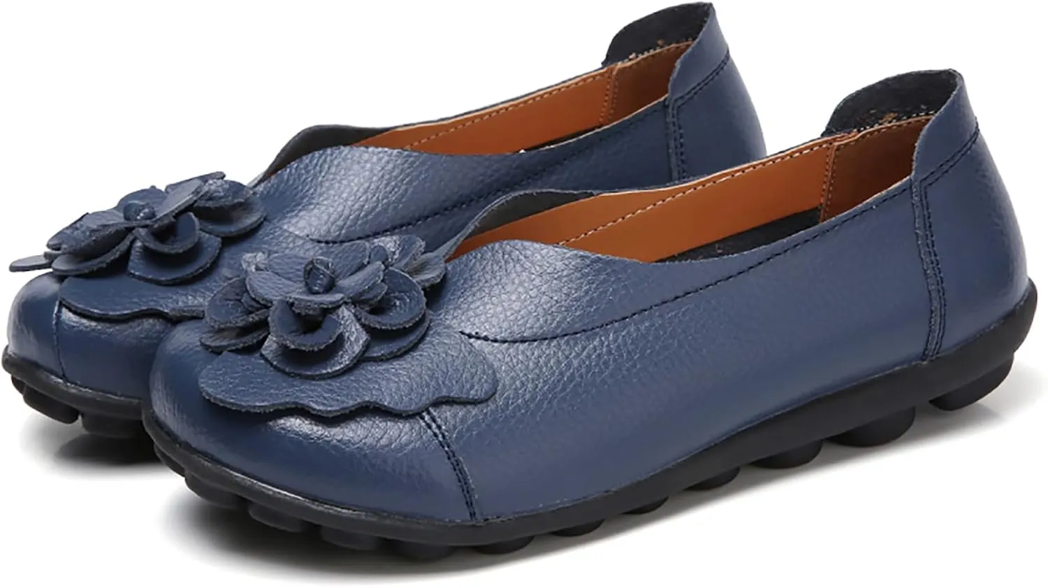 Solaud Women's Comfortable Loafers Soft Slip on Casual Round Toe Moccasins Driving Flats Work Walking Shoes