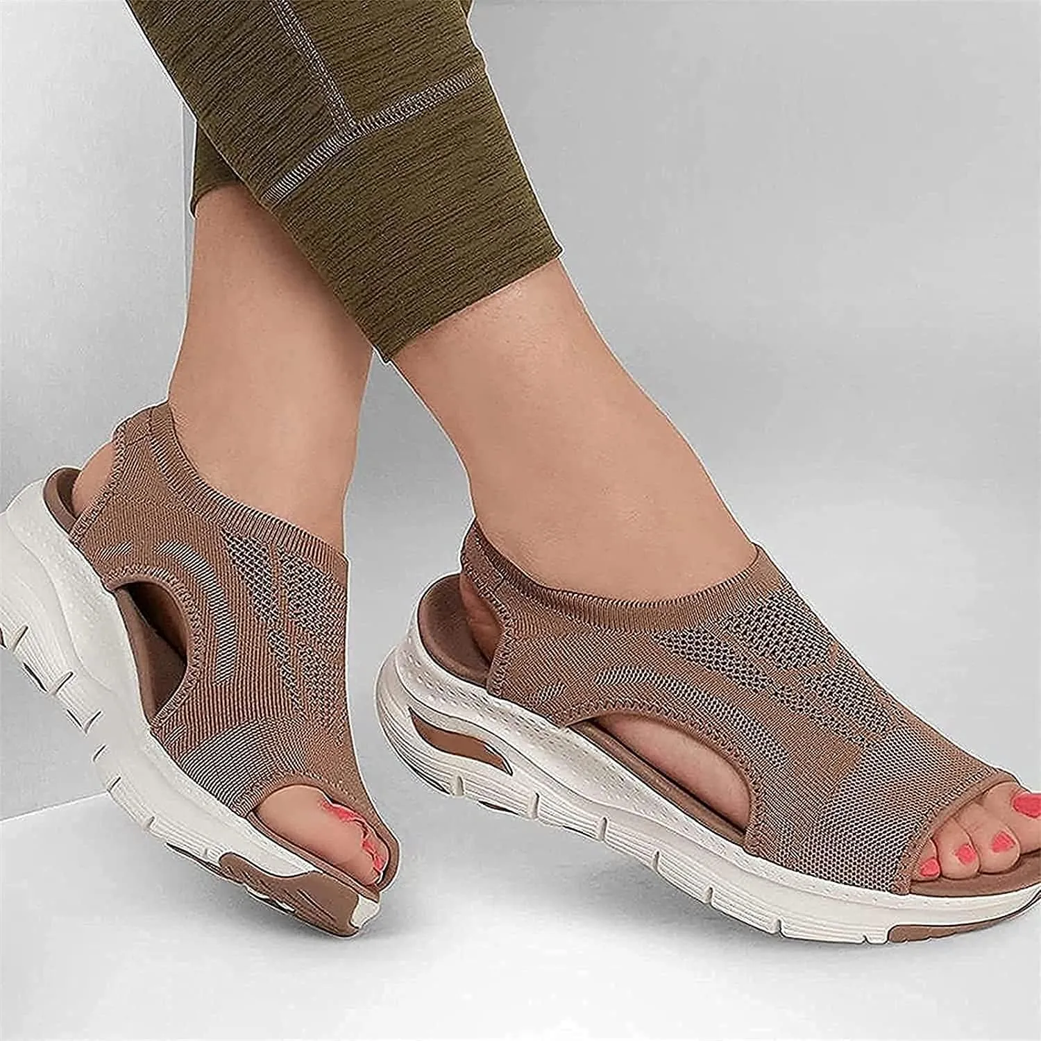 Summer Washable Slingback Orthopedic Slide Sport Sandals, Upgraded and Comfortable Slingback Sandals for Women