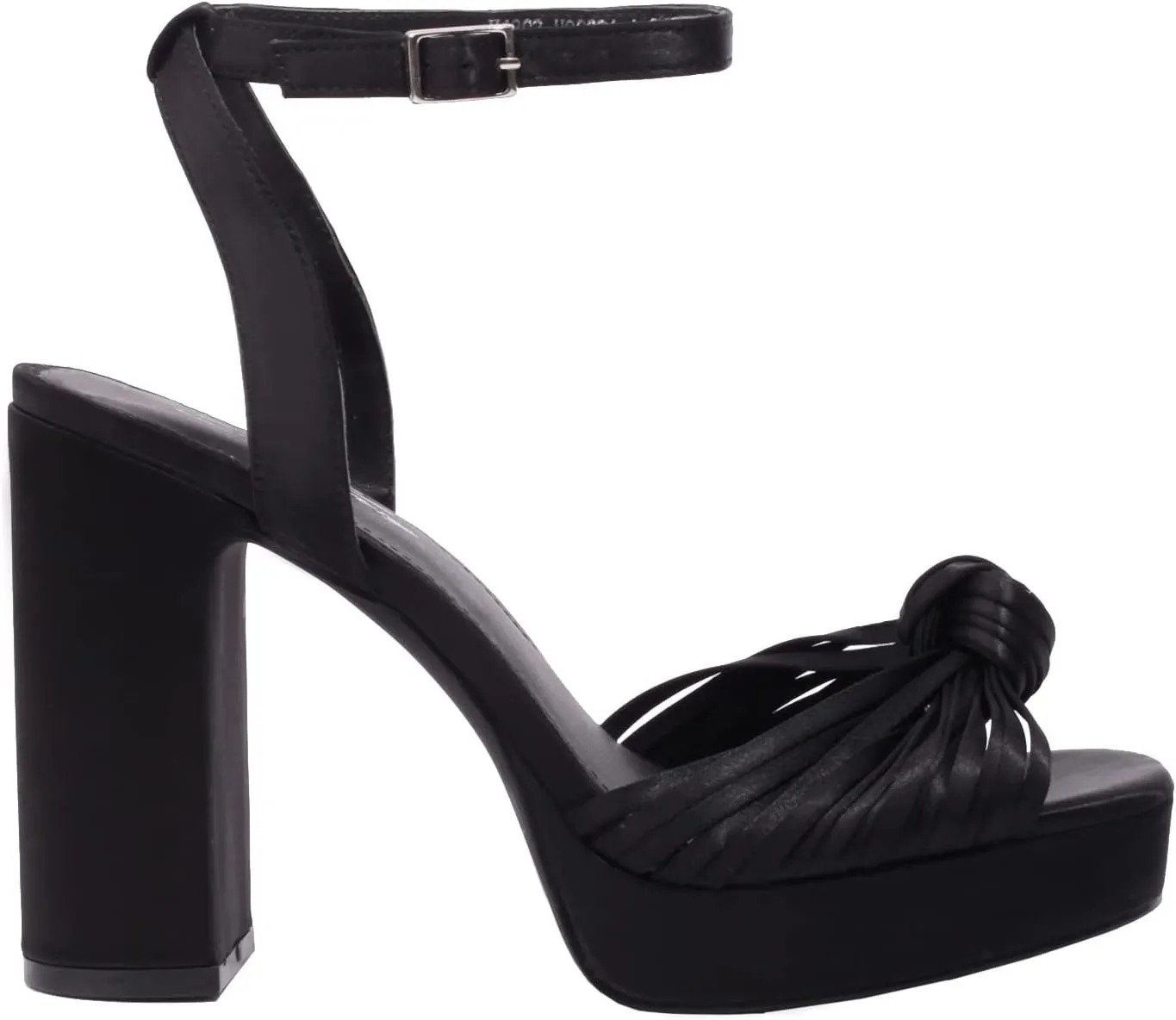 sun gurg Strappy Platform Heels for Women Square Open Toe Chunky High Heels Multicolored Ankle Strap Block Heeled Sandals for Prom Wedding Date Night
