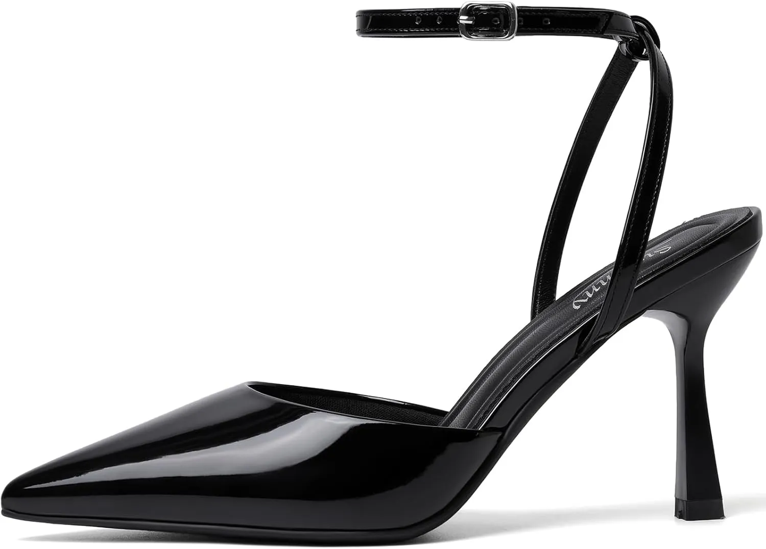 Susanny Heels for Women Stiletto Closed Pointed Toe Backless Dress Shoes High Heels Sexy Kitten Pumps Wedding Guest Party Dance Prom Dressy Comfort Shoes
