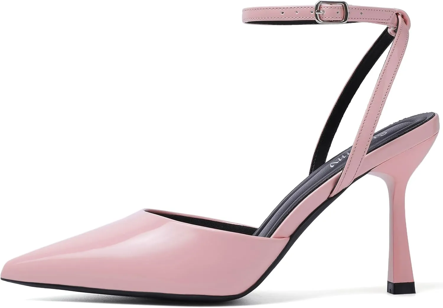 Susanny Heels for Women Stiletto Closed Pointed Toe Backless Dress Shoes High Heels Sexy Kitten Pumps Wedding Guest Party Dance Prom Dressy Comfort Shoes
