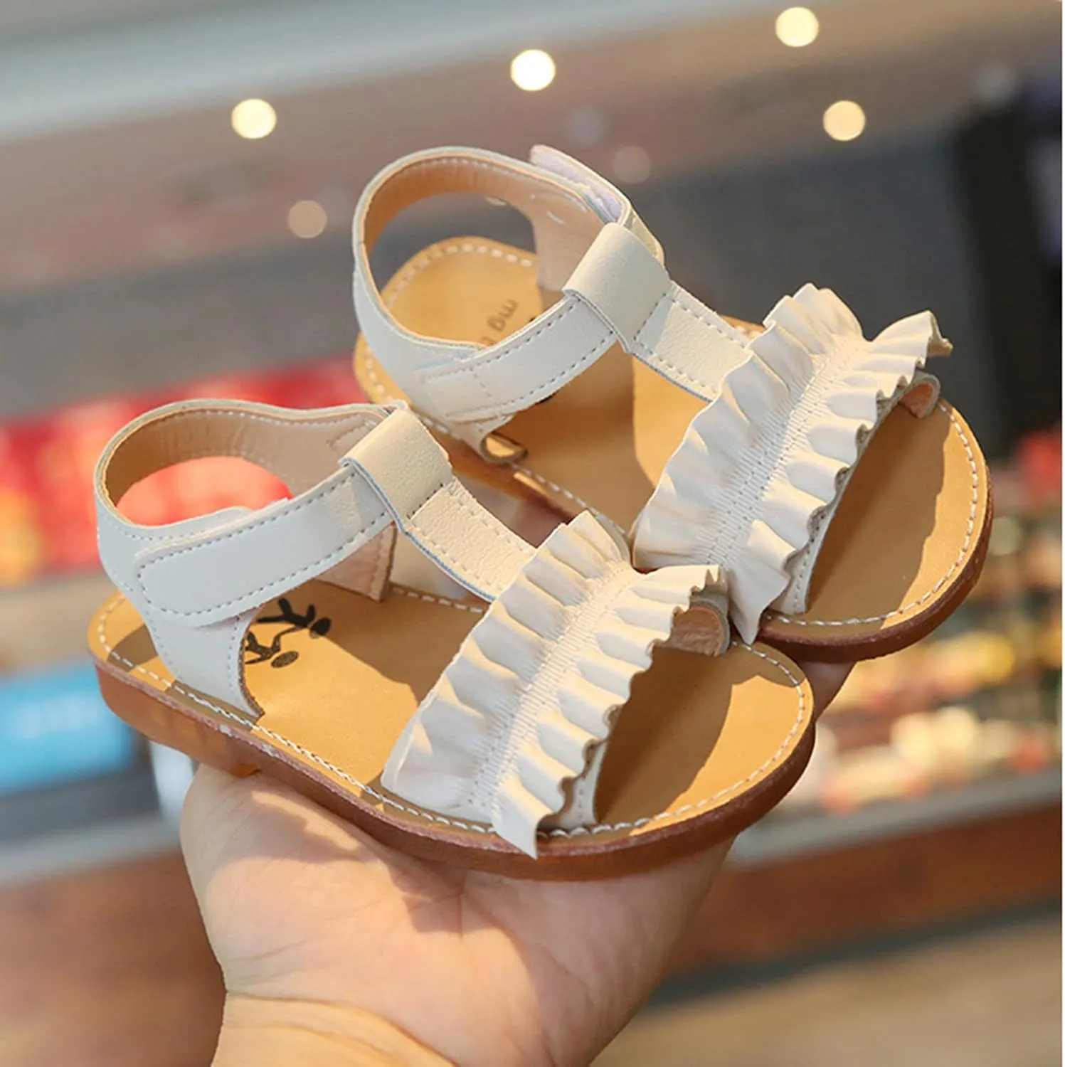 Swim Shoes for Toddler Girl Soft-Soled Sandals Princess Shoes Kids Children Girls Split Sole Ballet Slippers for Girls