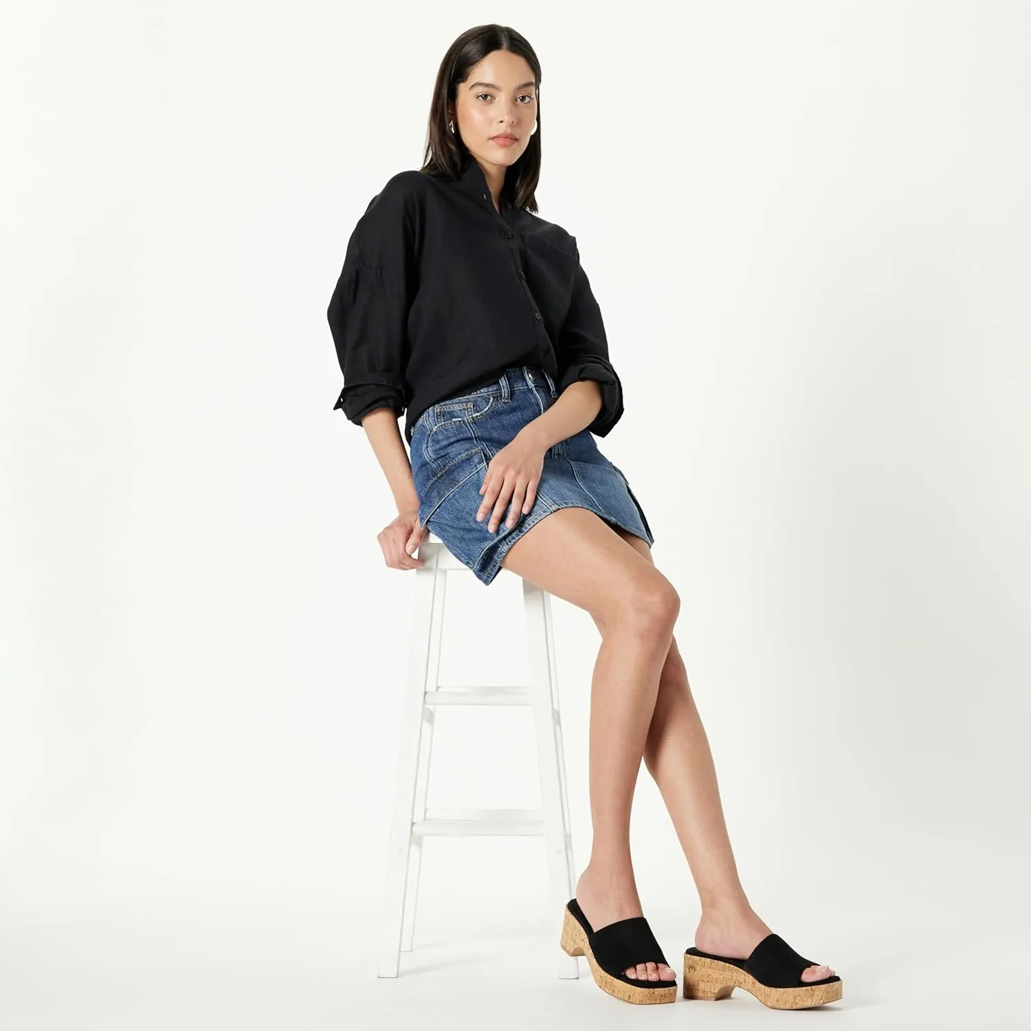 The Drop Women's Bertina Platform Slide Sandals