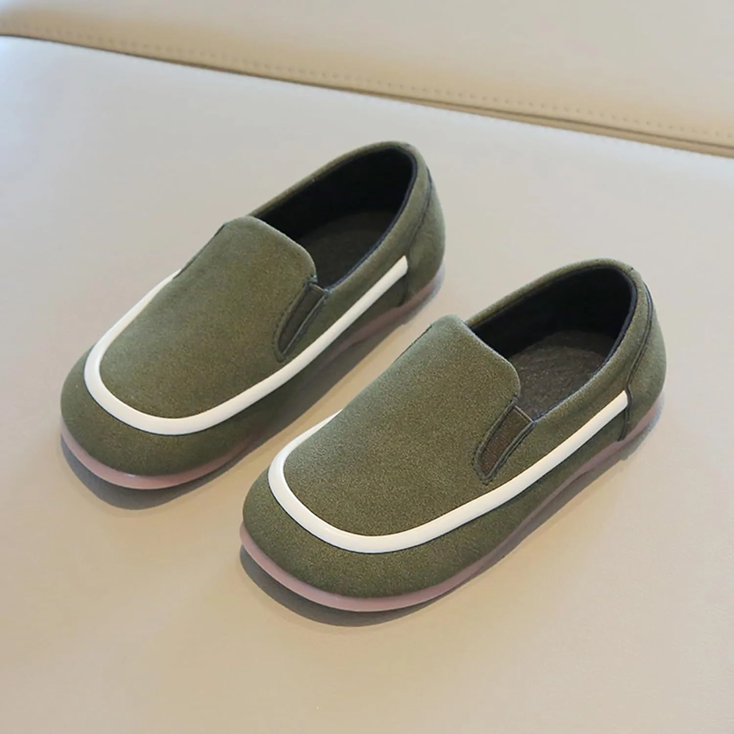 Toddler Boys Girls Leather Loafers Dress Shoes Little Kid Oxford Flats Casual Moccasins Slip-On School Uniform Walking Boat Shoes