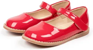 Toddler Girl Black Dress Shoes Mary Jane Ballet Shoe Kids Slip-On Shoes Wedding Casual Walking School Baptism