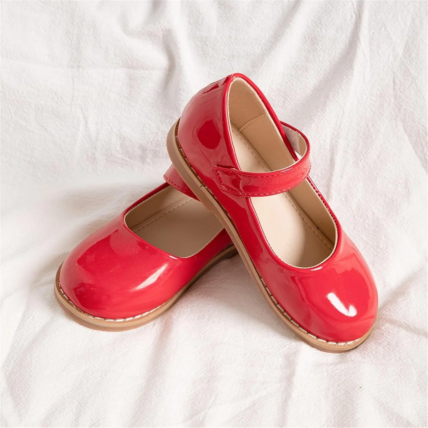 Toddler Girl Black Dress Shoes Mary Jane Ballet Shoe Kids Slip-On Shoes Wedding Casual Walking School Baptism