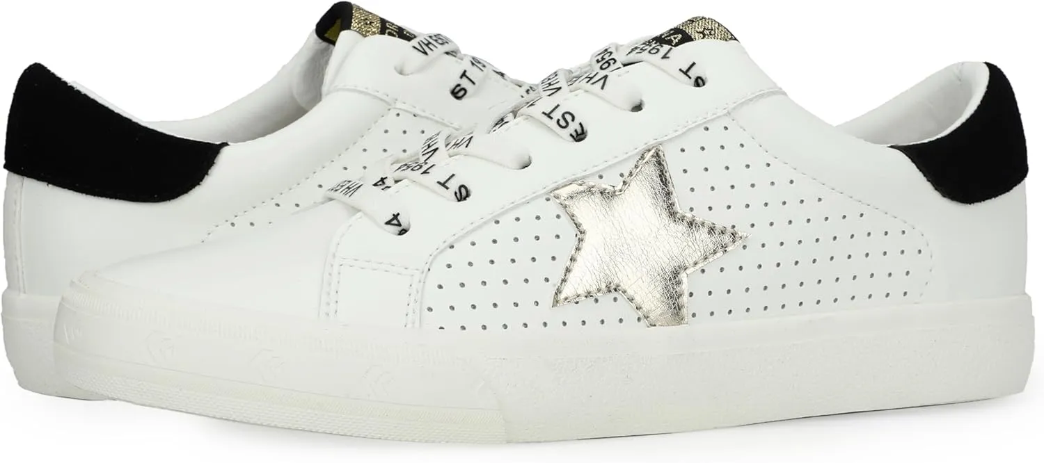 Vintage Havana Grande Women’s Fashion Sneakers | Star Tennis Shoes Womens | Low Top Slip On | Walking Comfortable Casual