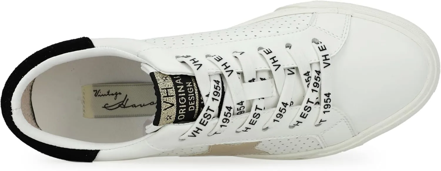 Vintage Havana Grande Women’s Fashion Sneakers | Star Tennis Shoes Womens | Low Top Slip On | Walking Comfortable Casual