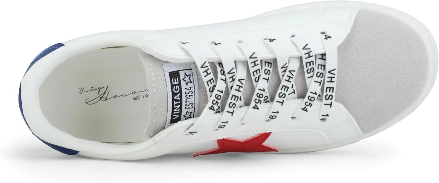 VINTAGE HAVANA Women’s Fashion Sneakers | Casual Lace up Low Top Tennis Shoes | Cute Trendy Dressy Sneakers