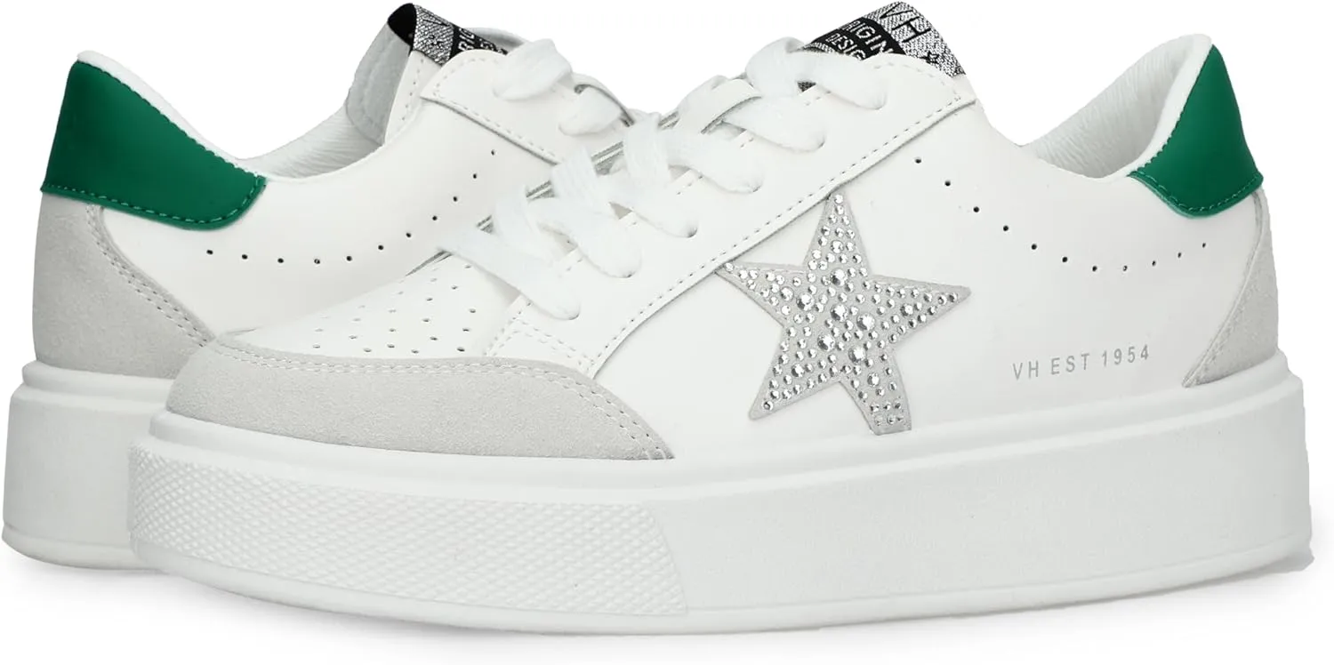 Vintage Havana Women’s Noy Fashion Platform Sneakers | Casual Lace Up | Low Top | Comfortable Walking Shoe's