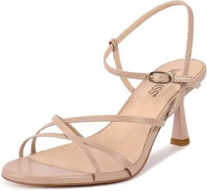 wetkiss Strappy Kitten Heels For Women Low Heel Comfy Sandals Adjustable Ankle Strap Round Open Toe For Homecoming Party Dress Wedding Gold Black White Red Silver Available