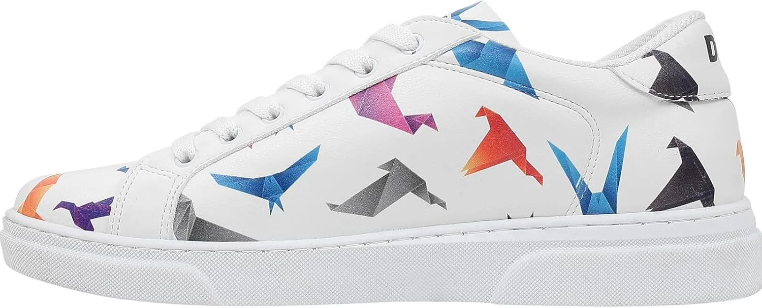 White Sneakers for Women - Handmade Women's Fashion Sneakers, Vegan Leather and Unique Design, Comfortable Shoes for Women, Ace Sneakers