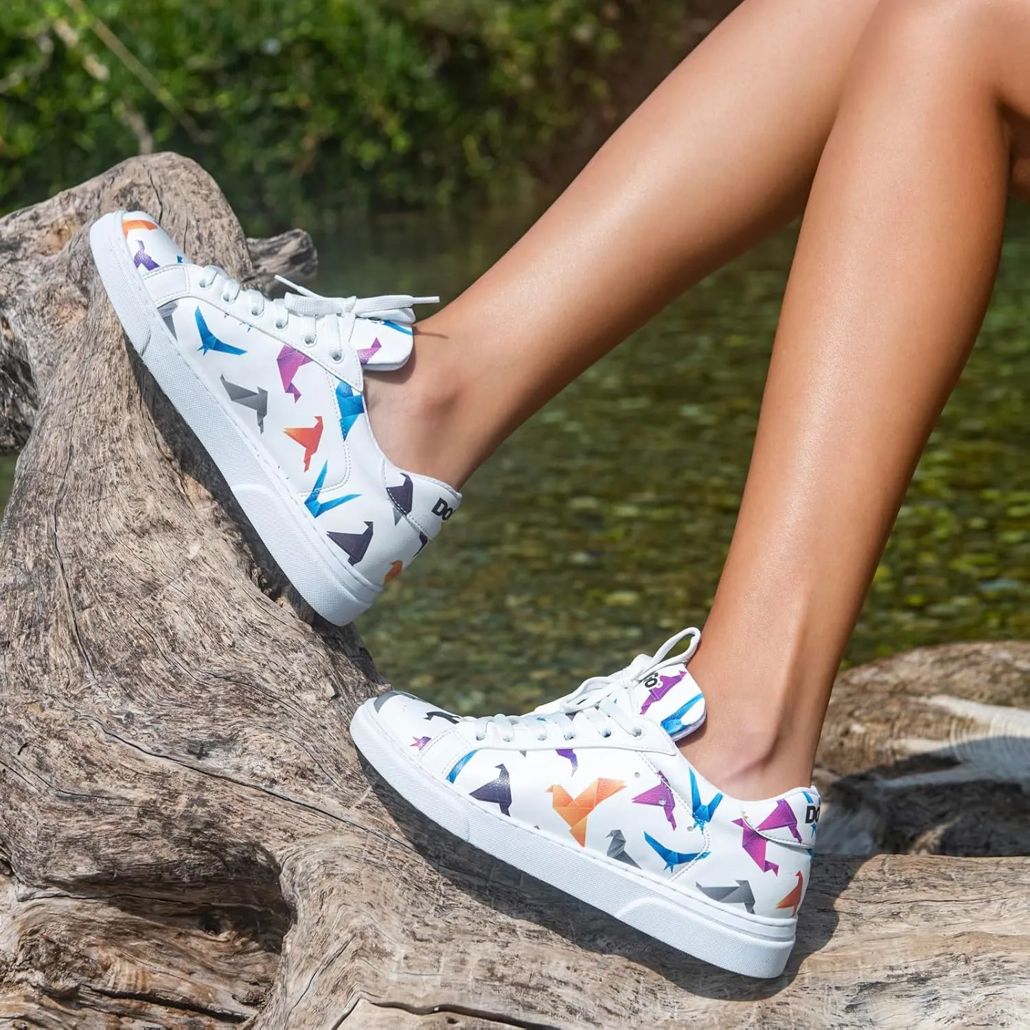 White Sneakers for Women - Handmade Women's Fashion Sneakers, Vegan Leather and Unique Design, Comfortable Shoes for Women, Ace Sneakers