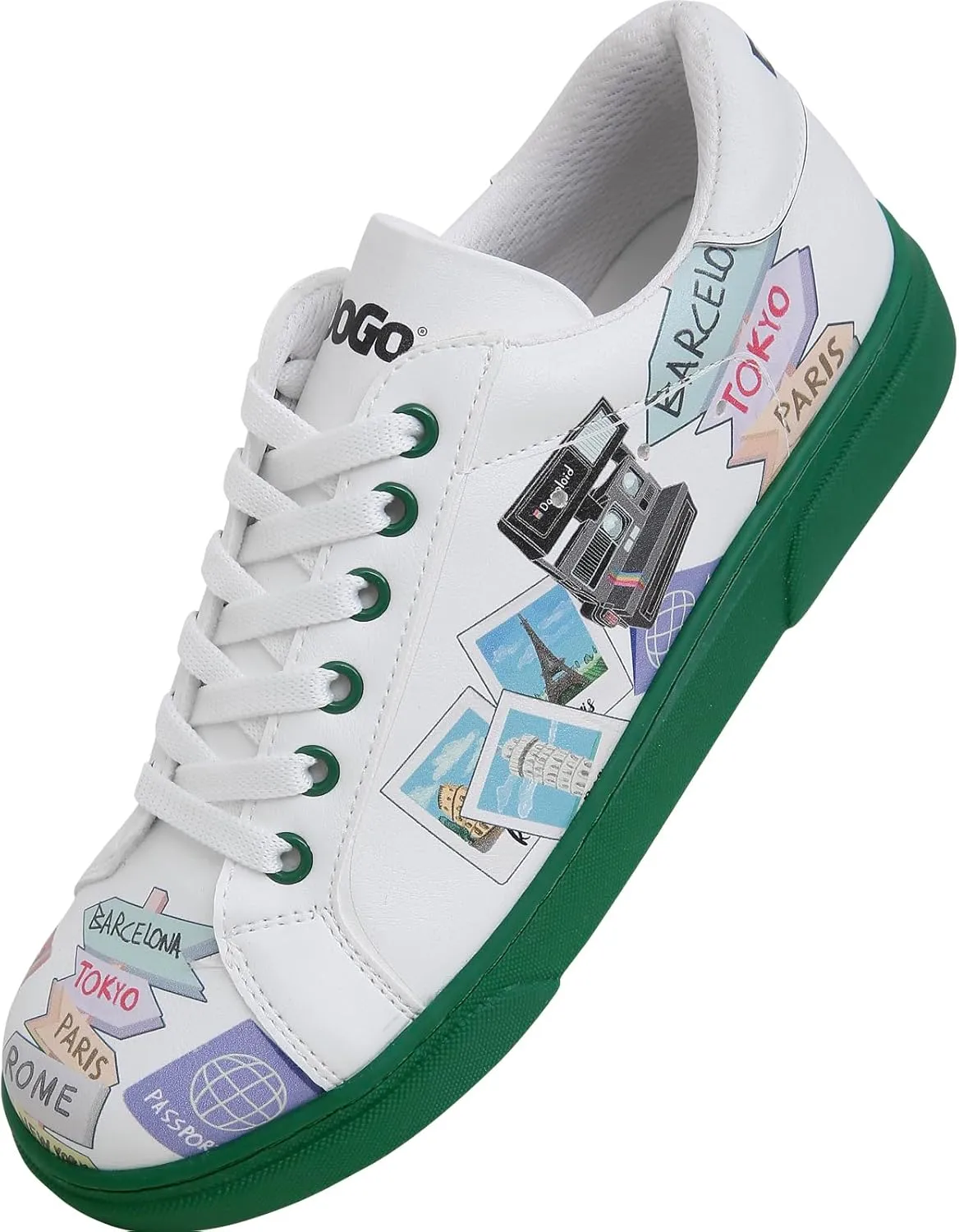 White Sneakers for Women - Handmade Women's Fashion Sneakers, Vegan Leather and Unique Design, Comfortable Shoes for Women, Ace Sneakers
