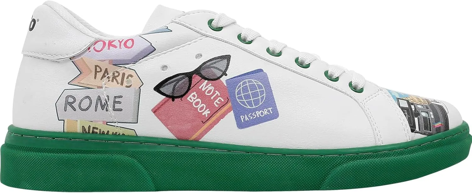 White Sneakers for Women - Handmade Women's Fashion Sneakers, Vegan Leather and Unique Design, Comfortable Shoes for Women, Ace Sneakers