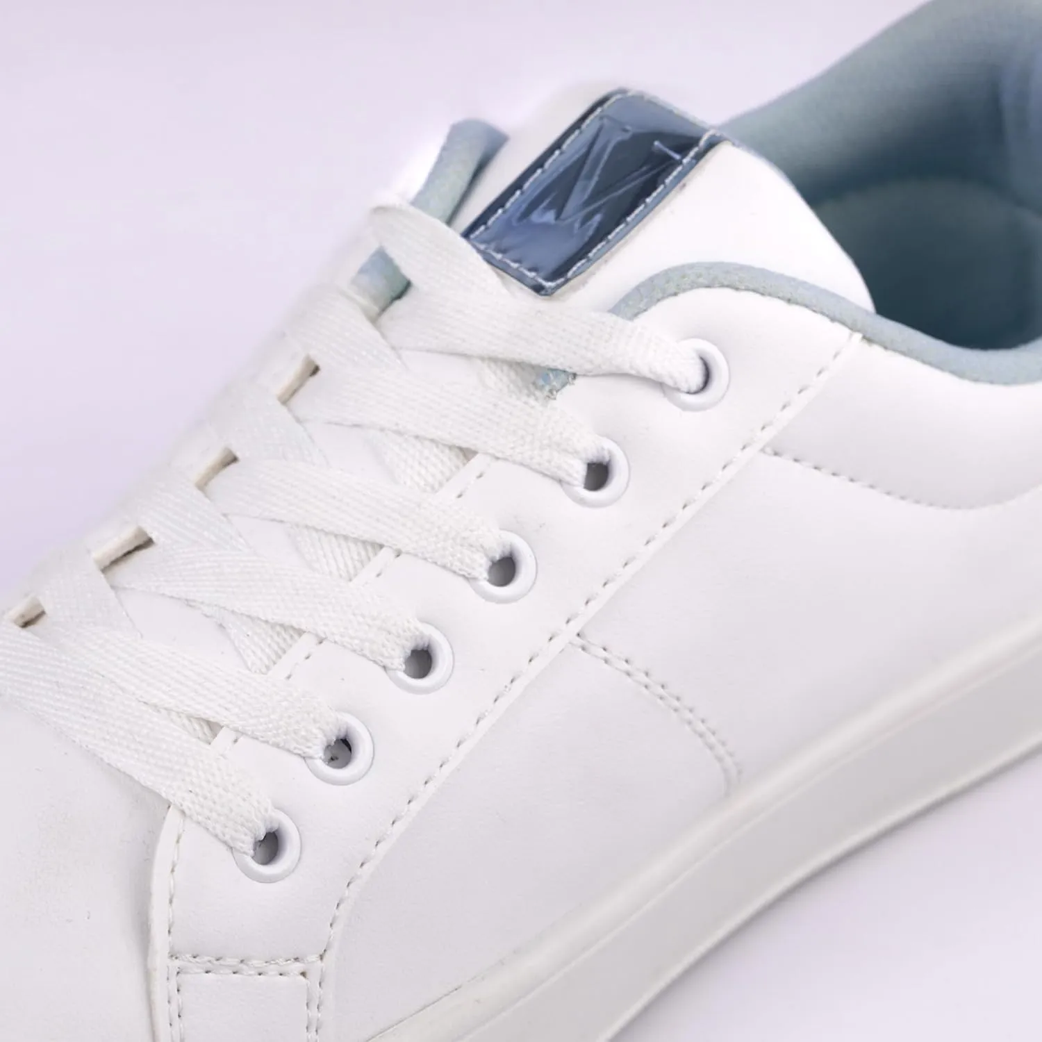 White Sneakers for Women with Comfortable Memory Foam Insoles, Easy to Clean and Durable Synthetic Leather, Versatile for Casual, Business, or Travel, Stylish and Vegan-Friendly Footwear