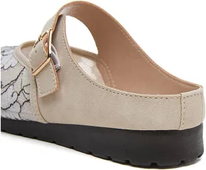 Women Comfortable Mules Sandals Slippers Men Women-Suede Upper House Home