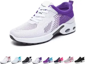 Women Orthopedic Sneakers Stylish Walking Shoes, 2025 New Air Running Shoes, Non Slip Walking Sneakers, Mesh Air Cushion Sneakers for Gym Workout Sports