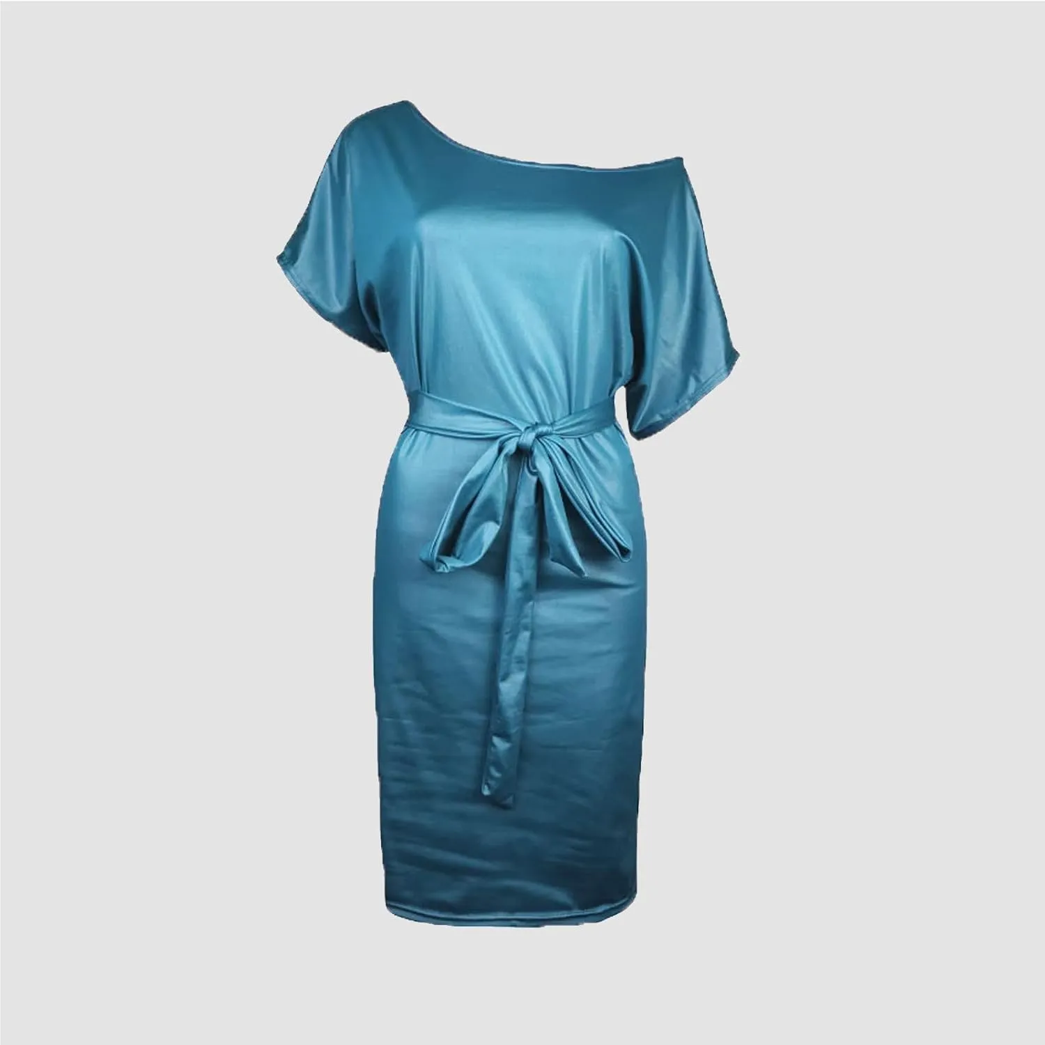 Women Sexy Leather Bodycon Dress, Off Shoulder Summer Midi Sundress Womens Pu Party Club Night Dresses with Belt